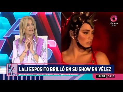 Implacables Lali Espósito brilló en un Vélez explotado YouTube