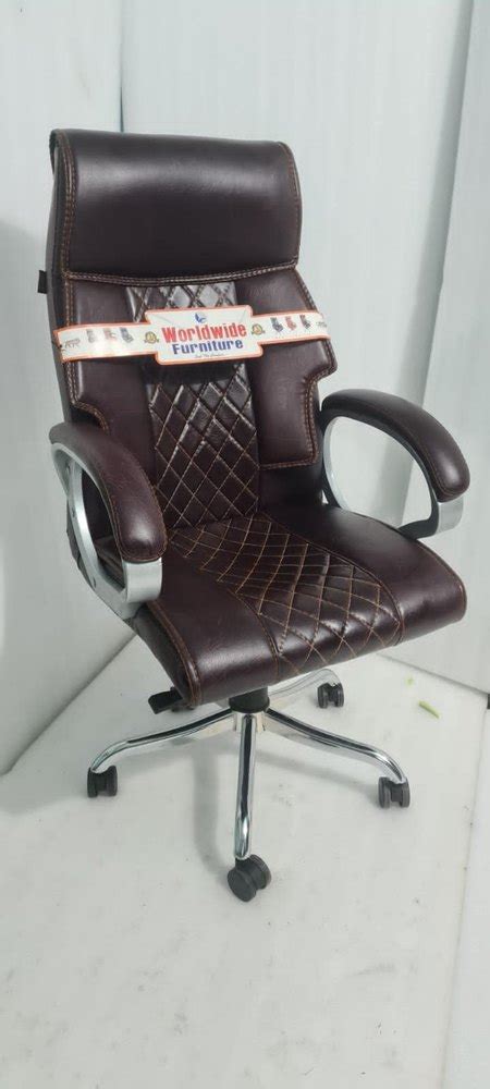 Leather High Back Director Chair Fixed Arm Black At In Angul