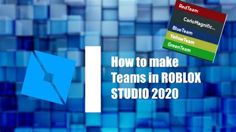 How To Make Teams In Roblox Studio Youtube