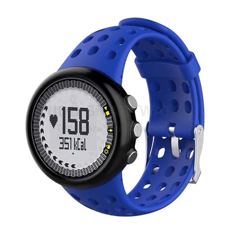 Pulseira De Silicone Azul Para Rel Gio Suunto M M M M S Ries