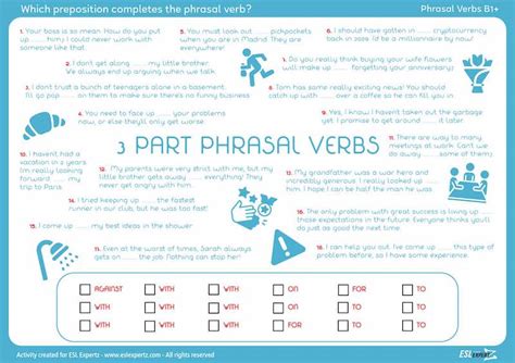 Three Part Phrasal Verbs With Prepositions ESL Expertz