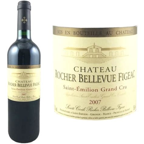 Château Rocher Bellevue Figeac 2007 Saint Emilion Grand Cru Vin rouge