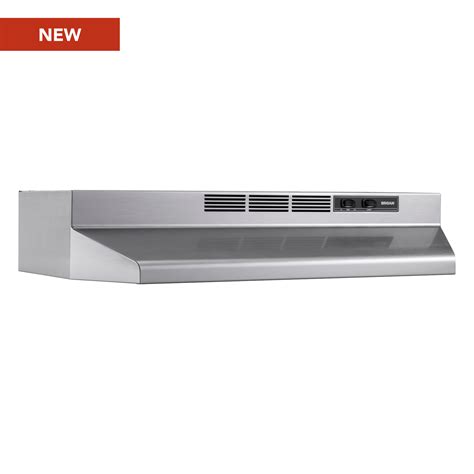 Buez130sf Broan® 30 Inch Ductless Under Cabinet Range Hood W Easy Install System Stainless Finish