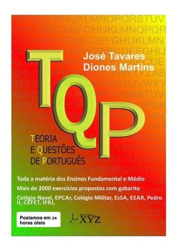 Livro Tqp Teoria E Questões De Português 3ªed Frete grátis