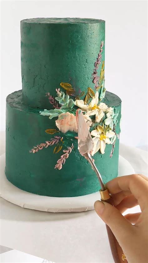 Palette Knife Sculpted Buttercream Floral Cake Artofit