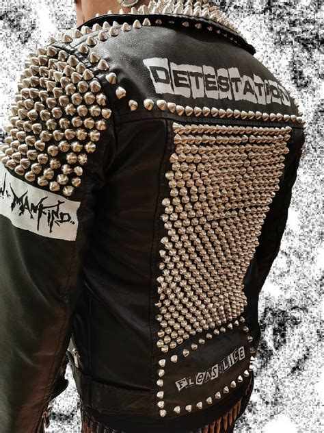 Punk Jacket Detestation Extinction Of Mankind Crust D Beat Hardcore