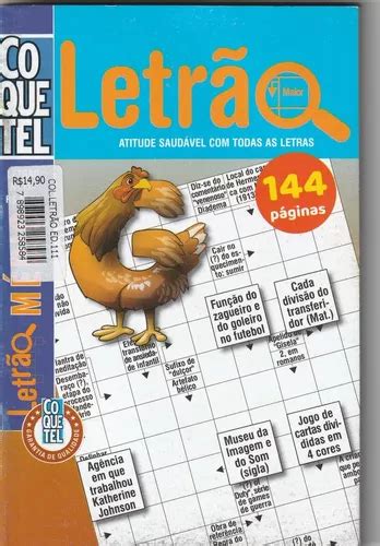 Livro Letr O Palavra Cruzada M Dia Coquetel P G Mercadolivre