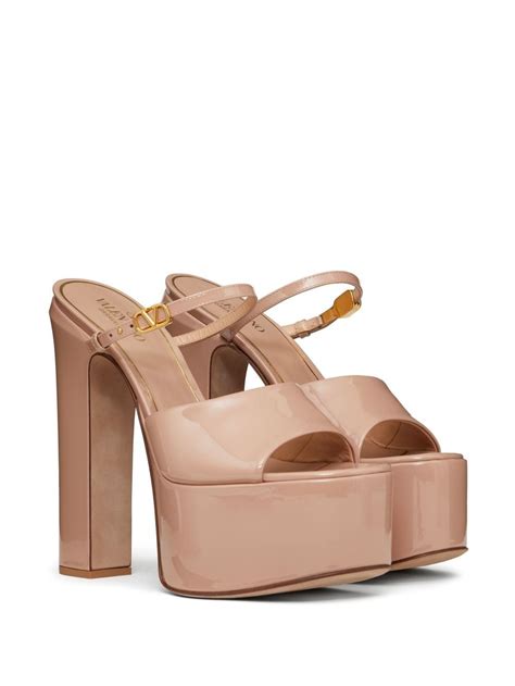 Valentino Garavani Tan Go 155mm Platform Sandals Farfetch