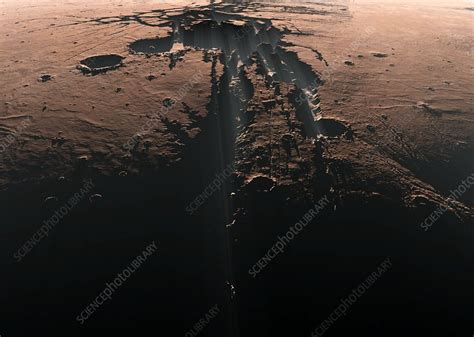 Valles Marineris, Mars, illustration - Stock Image - C045/6111 ...