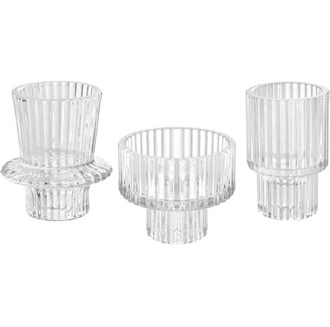 Candle Holder Glass Candlestick Holders For Pillar Candles Taper Candles Tealight Candles