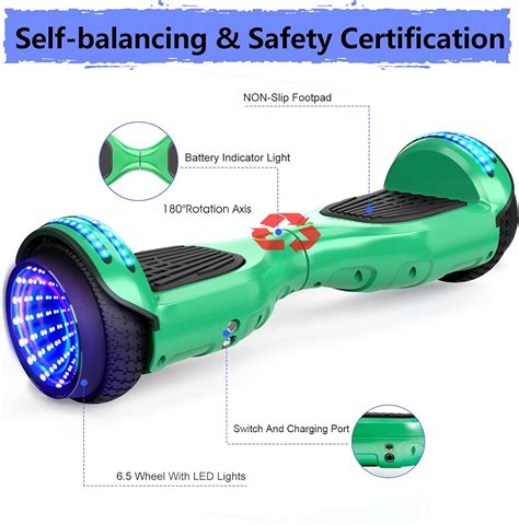 LIEAGLE Hoverboard Hoverboard With Seat 6 5 Two Wheel Self Balancing