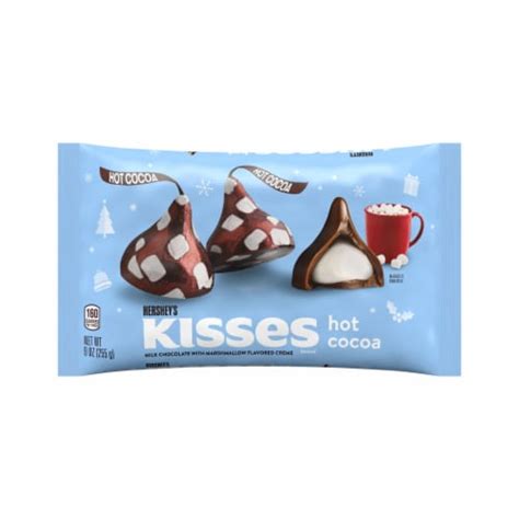 Hershey S Kisses Hot Cocoa Flavored Milk Chocolate Christmas Candy Bag 9 Oz Kroger