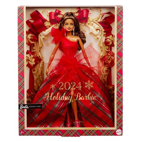 2024 Barbie Holiday Doll With Light Brown Hair Mattel Creations