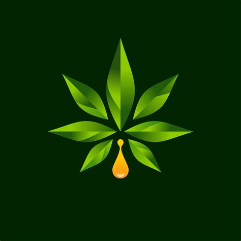 cannabis marijuana hemp leaf farm cultivation logo design icon vector ...