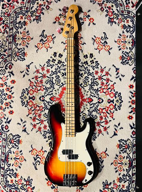 Warmoth P Bass Sunburst W Maple Neck Light Relic Reverb