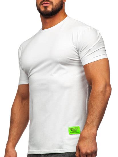 Bolf Herren T Shirt mit Motiv Weiß MT3046