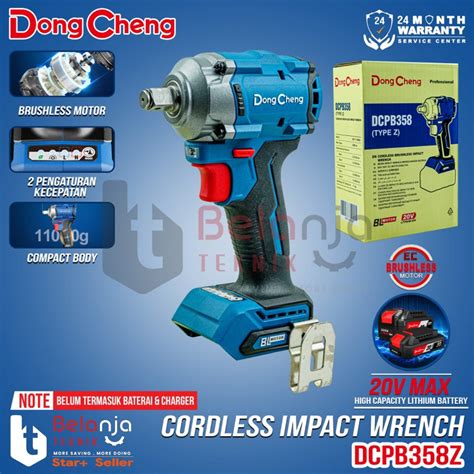 Jual Dongcheng Impact Wrench Baterai Dcpb Z V Pembuka Baut