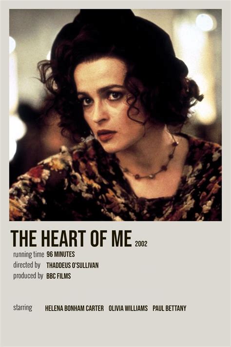 The Heart Of Me Poster 2002 In 2022 Helena Bonham Carter Helena