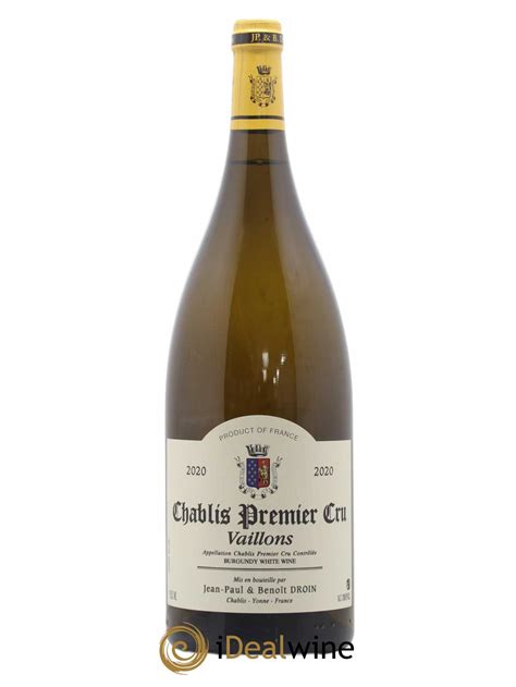 Acheter Chablis Er Cru Vaillons Jean Paul Beno T Droin Domaine