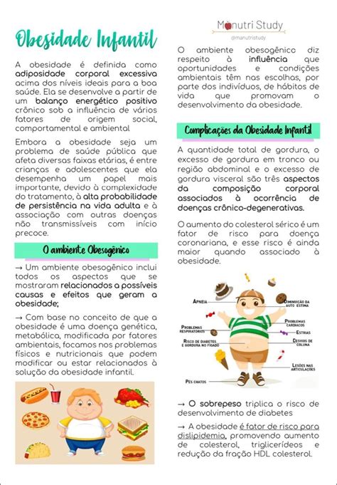 Mapas Mentais Sobre Obesidade Infantil Study Maps