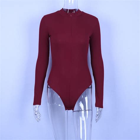 Ribbed Knit Long Sleeve Zipper High Neck Bodycon Sexy Body 2019 Autumn