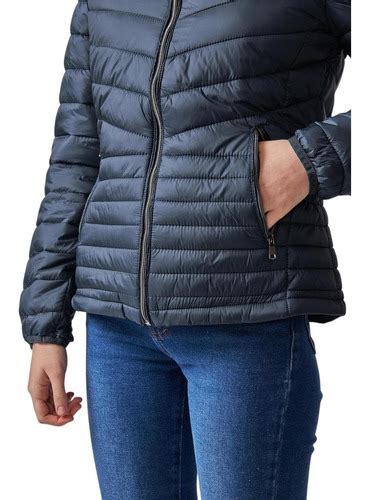 Campera Mujer Invierno Abrigada Inflable Liviana Capucha Avellaneda