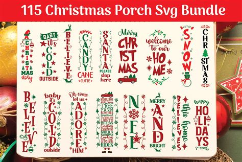 Christmas Porch Svg Bundle Graphic By MeshaArts Creative Fabrica