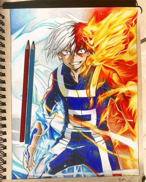 Collection 99 Pictures Todoroki My Hero Academia Drawing Sharp