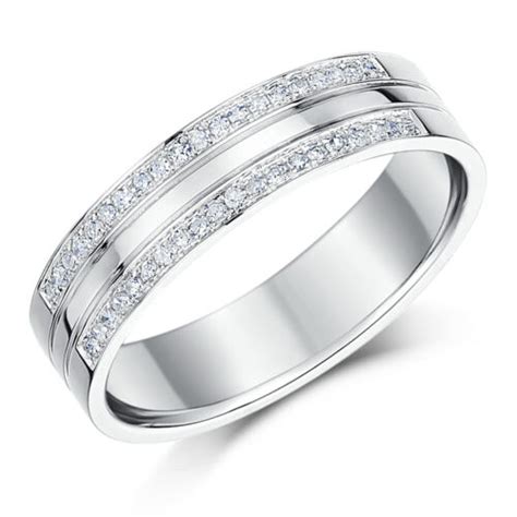 Mm Argent Sterling Rang E Diamant Pav Mariage Bague Ebay