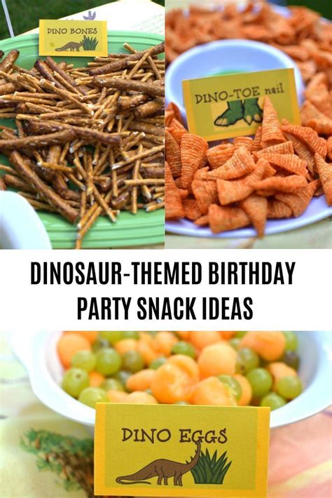 These Snacks Are Perfect For Your Dinosaur Themed Party Super Cute And