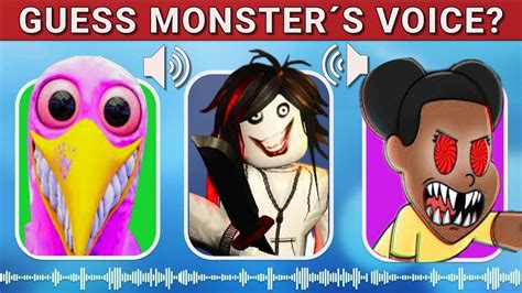 Guess The MONSTERS VOICE 3 AMANDA THE ADVENTURER DOORS GARTEN OF