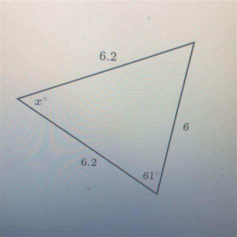 Find The Value Of X In The Triangle Shown Below Help Asap Please