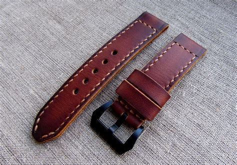 Кожаные часовые ремешки | Leather watch strap, Handmade watch strap ...