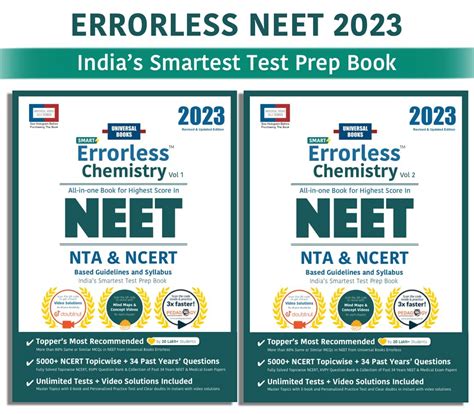 Buy Errorless Chemistry Neet Set Of Vol Nta Ncert Based