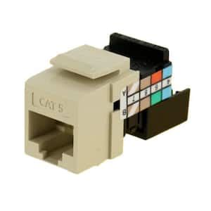 Leviton Quickport Cat Connector Ivory Ri The Home Depot