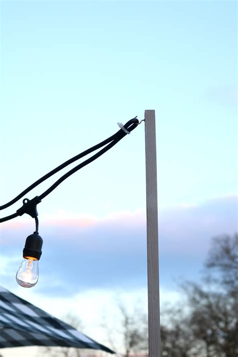 Hanging Outdoor String Lights Pole - Outdoor Lighting Ideas