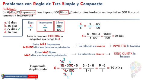 Regla De Tres Simple Y Compuesta De Novato A Leyenda 😎 Nueve