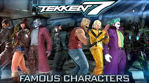 Famous Characters Tekken 7 Customization Game And Movie Characters Youtube