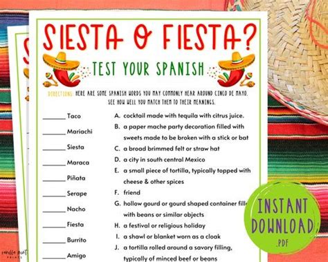 Cinco De Mayo And Mexican Fiesta Games Artofit