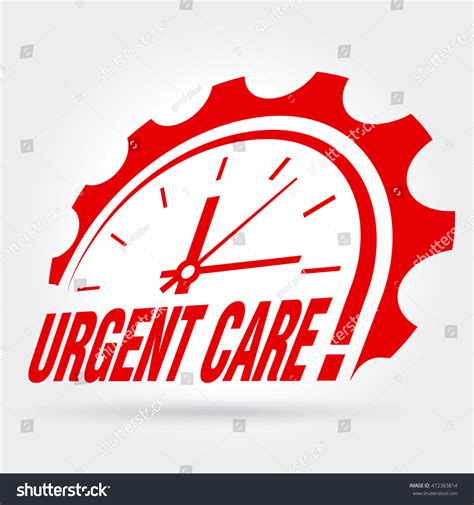 vector sign urgent care stock vector royalty