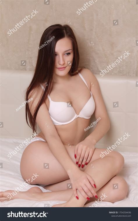 Sexy Brunette Bed Images Stock Photos Vectors Shutterstock
