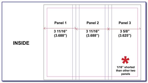 Tri Fold Brochure Dimensions Indesign | The Human Tower