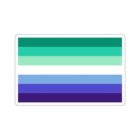 Male Gay Pride Flag Sticker Blue Gay Flag Stickers Male Etsy