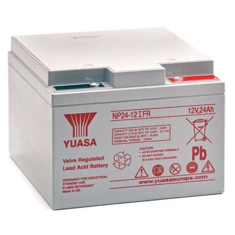 Batterie Plomb AGM NP24 12 IFR 12V 24Ah YUASA Batterie S Cdiscount