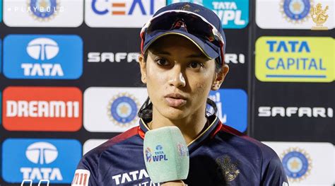 I Will Take Blame As Well Smriti Mandhana After Rcbs Fourth Straight