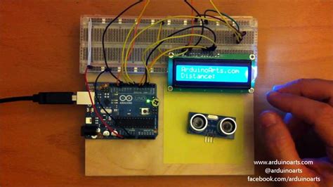 Ultrasonic Sensor With Lcd Arduino Uno Code