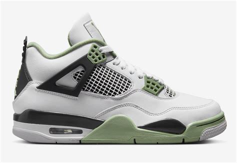 Air Jordan 4 Retro Oil Green Seafoam Kaufen Aq9129 103 Heat Mvmnt