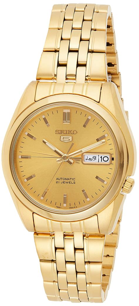 Buy Men S Snk K Seiko Automatic Gold Dial Gold Tone Stainless Steel