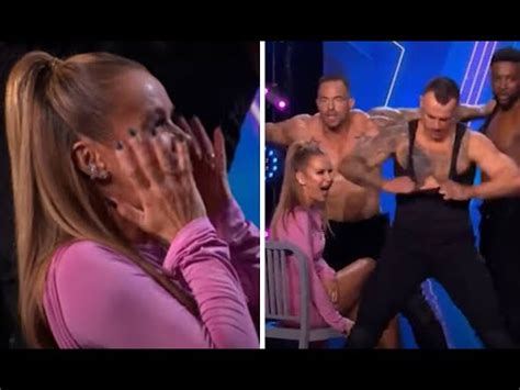 SHOCKING MOMENT Amanda Holden S Face Covering Drama As Strippers Take