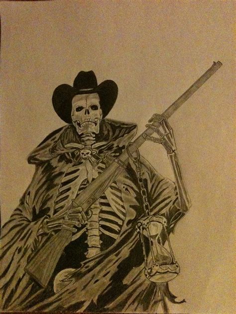 Outlaw Cowboy Skeleton Tattoo Cowboy Grim By Kolwdwrkr On Outlaw